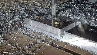 Lowrider 3 CNC cutting 10mm Aluminium short video [upl. by Aborn142]