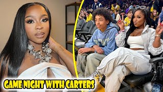 Lil Wayne’s Kids Reginae Carter And Kameron Kick It Courtside Lakers VS Grizzlies NBA Game🥰❤ [upl. by Nodnarg]