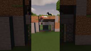 Minecraft Piston Door 2x2 Shorts [upl. by Inamik]