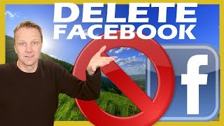 How to Delete  Quit Facebook permanently 2019 [upl. by Stickney]