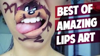 BEST of AMAZING Lips Art HD [upl. by Merton958]