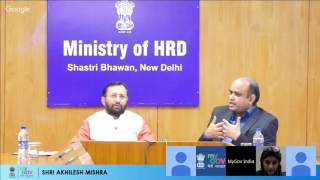 MyGov Talk with Shri Prakash Javadekar on VISAKA Vittiya Saksharta Abhiyan [upl. by Ahswat]