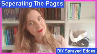 How To Separate DIY Sprayed Edges  Book Makeover  Kingdom Book Designs [upl. by An820]