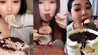 mukbang eating show  eating delicious cake  asmr mukbang [upl. by Elletse]