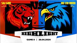 Highlight Game 8  Saigon Heat vs Ho Chi Minh City Wings by Timo  VBA 2024 [upl. by Shalne]