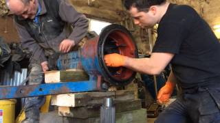 How to replace brakes in rear axle Ford 4100 Tractor [upl. by Kubetz]