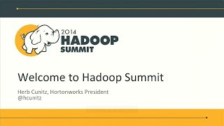 Hadoop Summit Europe 2014  Day 1 Keynote Sessions [upl. by Yrogreg]