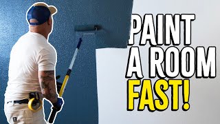 10 Steps Painting A Room FAST and EASY [upl. by Animehliw]