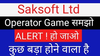 SAKSOFT LTD SHARE NEWS  NEXT TARGET  LATEST NEWS  STOCK ANALYSIS saksoft nifty50 trading [upl. by Sila308]