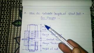 How to Calculate Bolt length for flanges [upl. by Mala348]