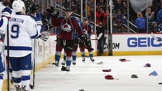 MacKinnon registers first career hat trick [upl. by Olracnaig]