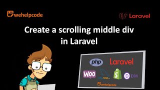 Laravel Tutorial  Create a scrolling middle div with Laravel and Bootstrap  We Help Code [upl. by Marjory]