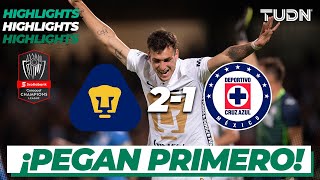 Highlights  Pumas 21 Cruz Azul  CONCACHAMPIONS 2022  Semis  TUDN [upl. by Nylrak]