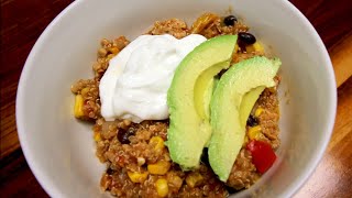 Easy One Skillet Mexican Quinoa  Weight Watchers Recipe  WW Recipe with Quinoa [upl. by Ennaitsirk741]