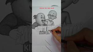 Motu Patlu drawing 🤩 art shots drawing [upl. by Gabriell]