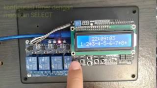 Arduino Timer Relay with RTC amp LCD Keypad Shield [upl. by Esital]