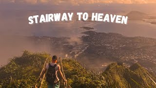 Stairway To Heaven Hike For Sunrise Legally Hiking The Haiku Stairs Oahu Hawaii [upl. by Elleirbag]