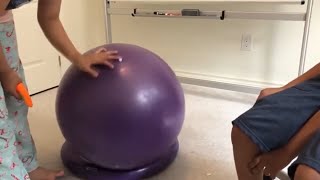 Learn with Us How To assemble Gaiam Essentials Balance Ball amp Base Kit [upl. by Zolly]