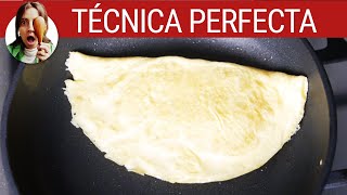 OMELETTE DE HUEVO TÉCNICA INFALIBLE Tortilla francesa  ¡Huevo Paulina [upl. by Femi]