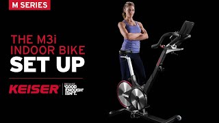 Keiser M3i Indoor Bike Setup [upl. by Idahs]