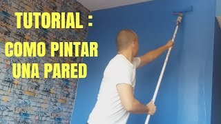 Como PINTAR PARED interior con rodillo [upl. by Plate]