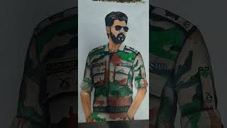 Major MUKUND drawing of sk ❤❤❤❤part 5final drawingsubscribe [upl. by Gnet]