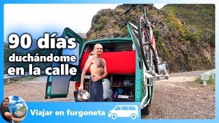 👉 Ducharse en furgoneta camper vivir y viajar en furgoneta camperizada [upl. by Ayikaz]