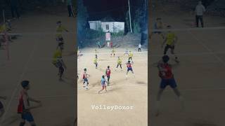 Powerful attack 😱defence 😳 volleyball volleydonor volley shorts volleyballworld viralvideo [upl. by Ozan]