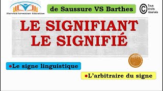 26 Le signifiant  Le signifié  Larbitraire du signe [upl. by Bev]