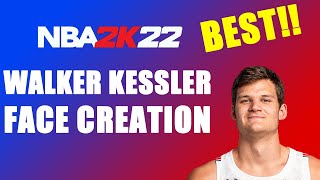 NBA 2K22 WALKER KESSLER FACE CREATION CURRENT GEN2k22nba basketball nbadraft [upl. by Hazard]