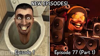 Skibidi Toilet 1  77 Part 1 All Episodes 60 FPS REMASTERED Upgraded DJ Toilet Episode 77 [upl. by Ahsenauj615]