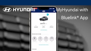 MyHyundai with Bluelink® App  Bluelink®  Hyundai [upl. by Haniraz]