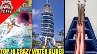 Top 10 CRAZY amp Unique Water Slides [upl. by Pickford455]