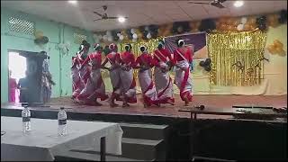 Jhumur dance performance on freshers day in MIMS Institute Moran [upl. by Ennovyahs]