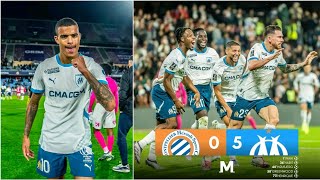 But de Mason Greenwood  Olympique de Marseille vs Montpellier 50 All goles Highlights [upl. by O'Doneven]