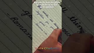 Simple GEL PEN calligraphy art bibleverseart [upl. by Fredella]