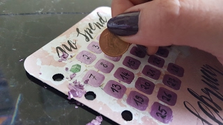 DIY Tutorial FILOFAX NO SPEND Card zum rubbeln  RUB OFF  in Infobox Mischverhältnis [upl. by Xonk]