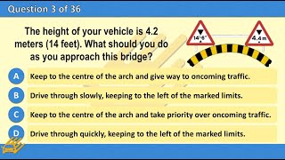 LGV Theory test 2024 Official LGV HGV Driving Test part 4  test Large Vehicles [upl. by Selry]