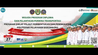 Wisuda Program Diploma dan Pelantikan Perwira Transportasi [upl. by Nylessej634]