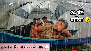 Rain Camping From 24 Hours In Uttarakhand Forest  आज तो फंस गए 🥶  Rain Camping In India [upl. by Levon]