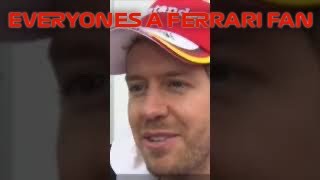 Sebastian Vettel  “Everybody is a Ferrari fan”  Shorts [upl. by Temhem]