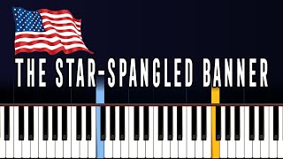 The StarSpangled Banner Hymne National Américain  Piano Tutorial FACILE Avec Paroles [upl. by Hebe]