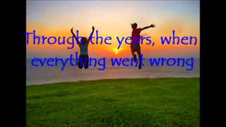 Through The Years  Kenny Rogers  with lyrics [upl. by Ahsiekyt]