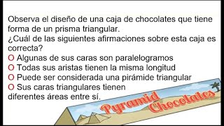 Pregunta resuelta sobre cuerpos geométricos y el empaque de una caja de chocolates [upl. by Leibarg]