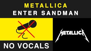 Metallica Instrumental  No Vocals Backing Track [upl. by Etneciv]