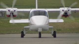 Tecnam P2006T Low pass display and landing [upl. by Nnayd699]