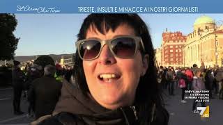 Trieste insulti e minacce ai nostri giornalisti [upl. by Aronid326]