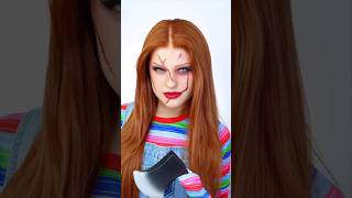 Cute Chucky halloween makeup RESULTS [upl. by Bouchier]