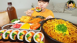 ASMR MUKBANG 직접 만든 치즈 불닭볶음면 김밥 치킨먹방 RAMYEON amp KIMBAP MUKBANG EATING SOUND [upl. by Sanders]