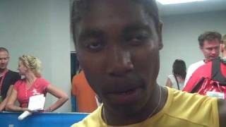 Caster Semenya after the Semis at Worlds [upl. by Odnarb]